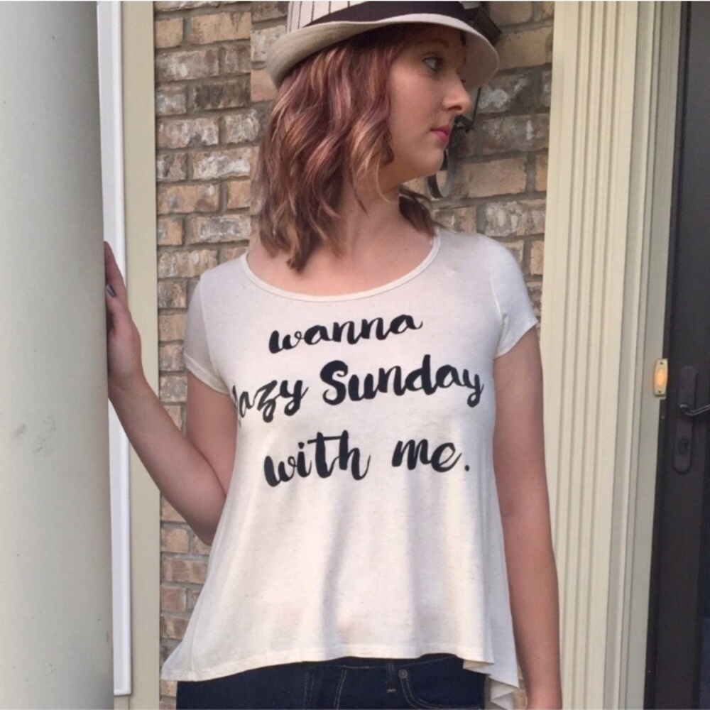 Lazy Sunday graphic tee